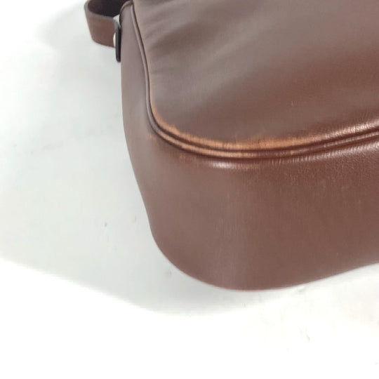 HERMES Shoulder Bag leather Brown Christine unisex(Unisex) Used Authentic