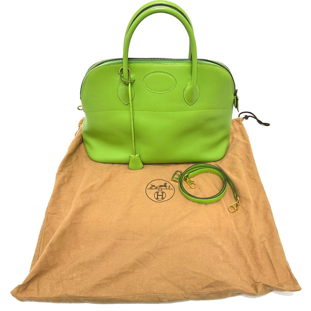 HERMES Handbag Vogarribar green Bored 37