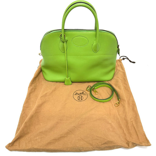 HERMES Handbag Vogarribar green Bored 37