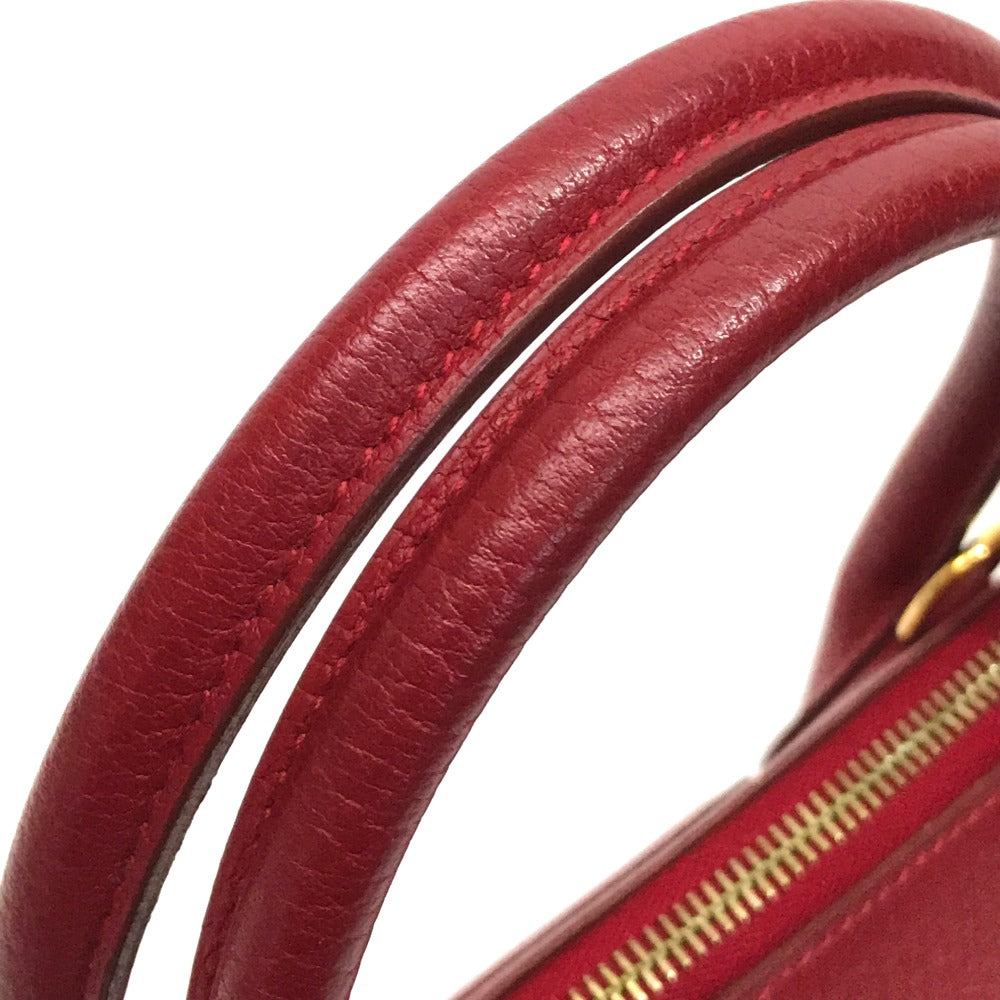 HERMES Handbag Fjord Gold Metal Bored 37 Women Used Authentic