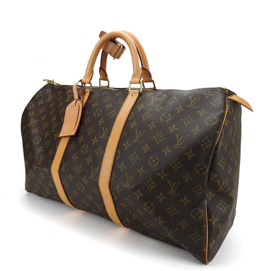 LOUIS VUITTON Boston Duffel bag M41426 Monogram Brown Keepall 50 unisex(Unisex) Used Authentic