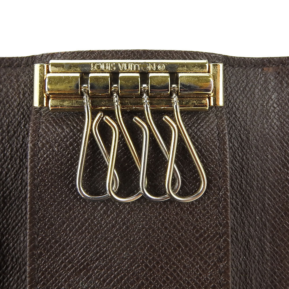 LOUIS VUITTON Key case Key holder  N62631 Damier Ebene Multicles4 unisex(Unisex) Used Authentic