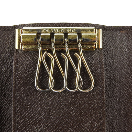 LOUIS VUITTON Key case Key holder  N62631 Damier Ebene Multicles4 unisex(Unisex) Used Authentic