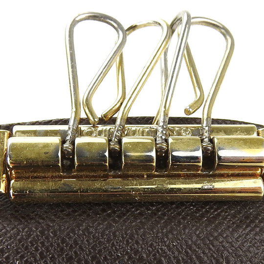 LOUIS VUITTON Key case Key holder  N62631 Damier Ebene Multicles4 unisex(Unisex) Used Authentic