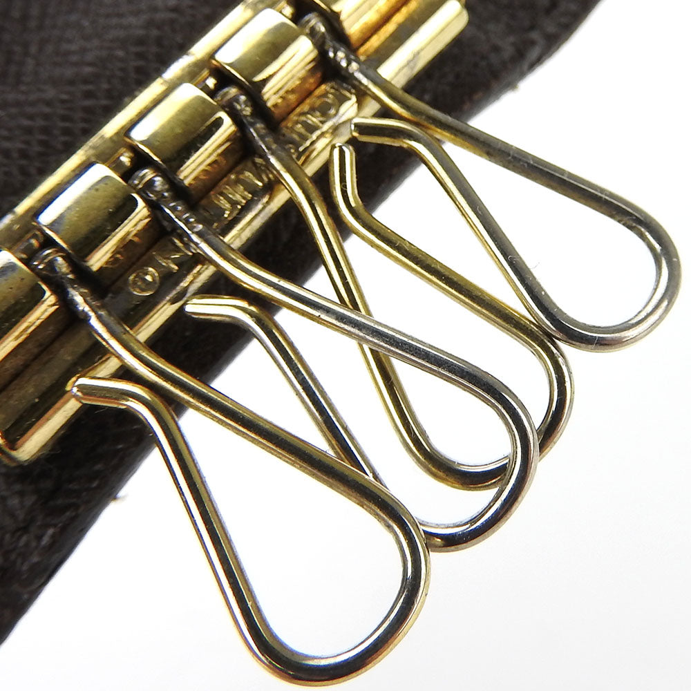 LOUIS VUITTON Key case Key holder  N62631 Damier Ebene Multicles4 unisex(Unisex) Used Authentic