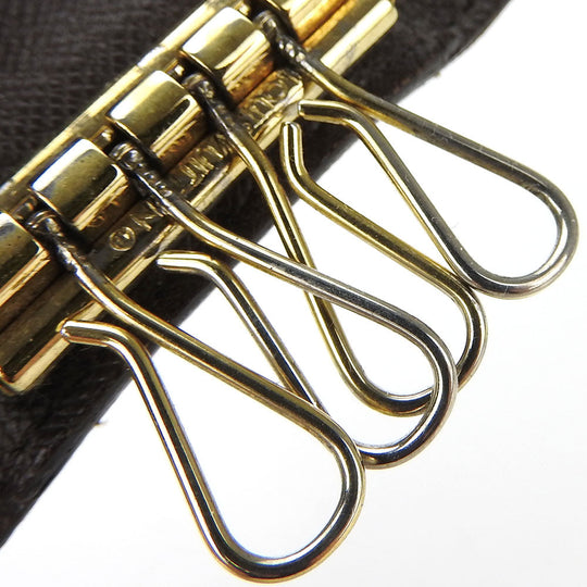 LOUIS VUITTON Key case Key holder  N62631 Damier Ebene Multicles4 unisex(Unisex) Used Authentic