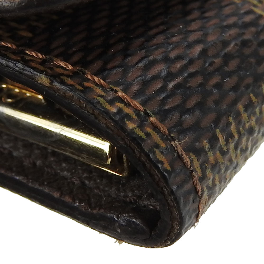 LOUIS VUITTON Key case Key holder  N62631 Damier Ebene Multicles4 unisex(Unisex) Used Authentic