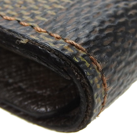 LOUIS VUITTON Key case Key holder  N62631 Damier Ebene Multicles4 unisex(Unisex) Used Authentic