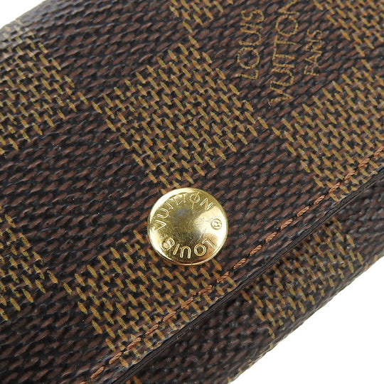 LOUIS VUITTON Key case Key holder  N62631 Damier Ebene Multicles4 unisex(Unisex) Used Authentic