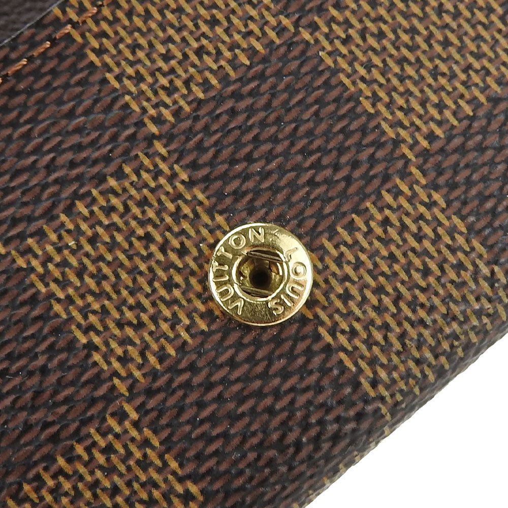 LOUIS VUITTON Key case Key holder  N62631 Damier Ebene Multicles4 unisex(Unisex) Used Authentic