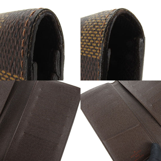 LOUIS VUITTON Bill Compartment N61823 Damier Brown Porto Barrut Cult Credit mens Used Authentic