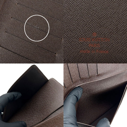 LOUIS VUITTON Bill Compartment N61823 Damier Brown Porto Barrut Cult Credit mens Used Authentic