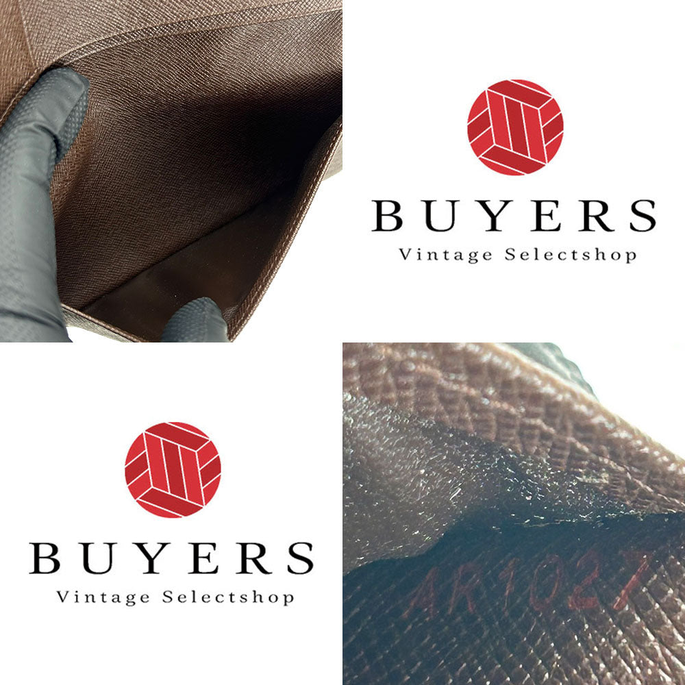 LOUIS VUITTON Bill Compartment N61823 Damier Brown Porto Barrut Cult Credit mens Used Authentic