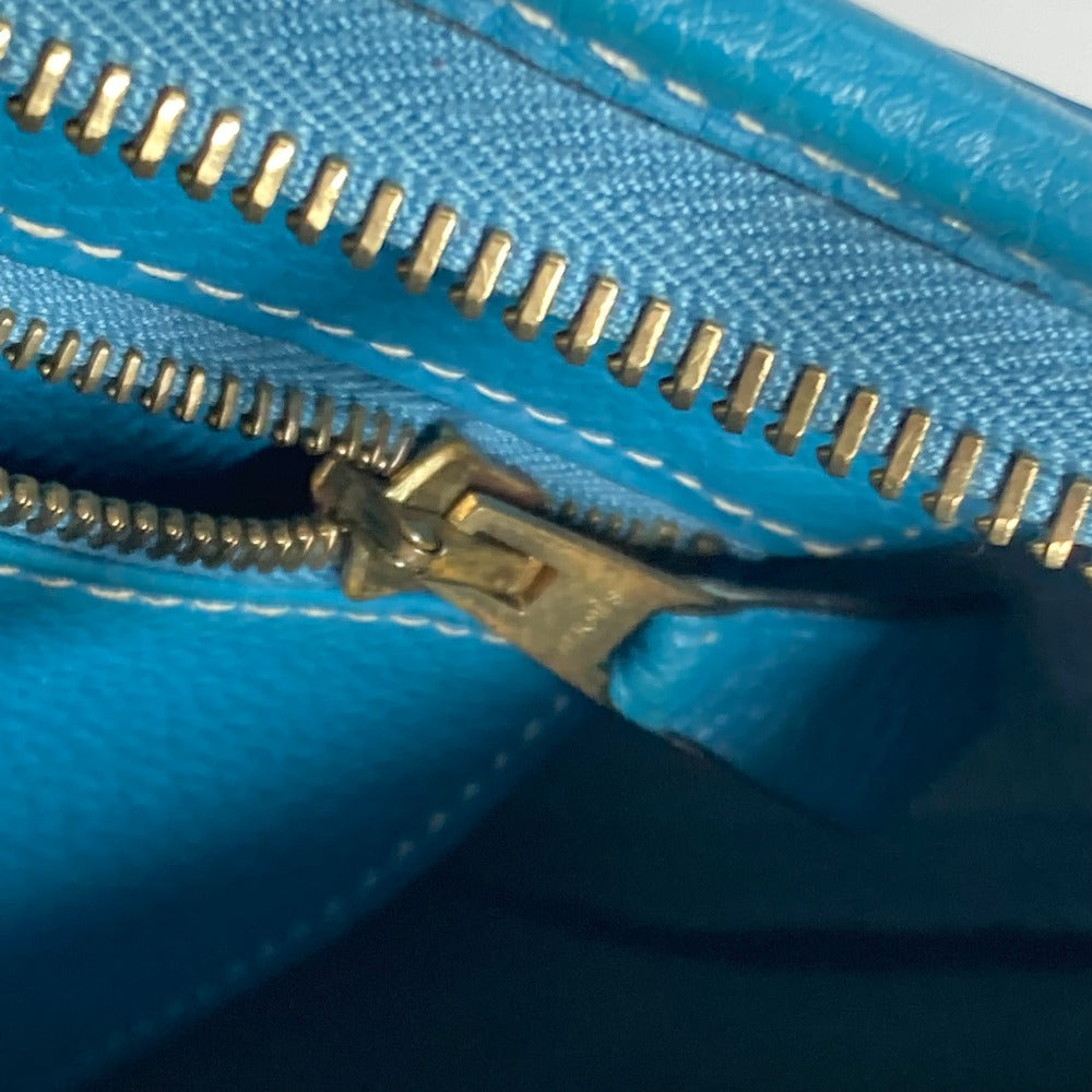 HERMES Shoulder Bag Togo blue Trim 31 Women Used Authentic
