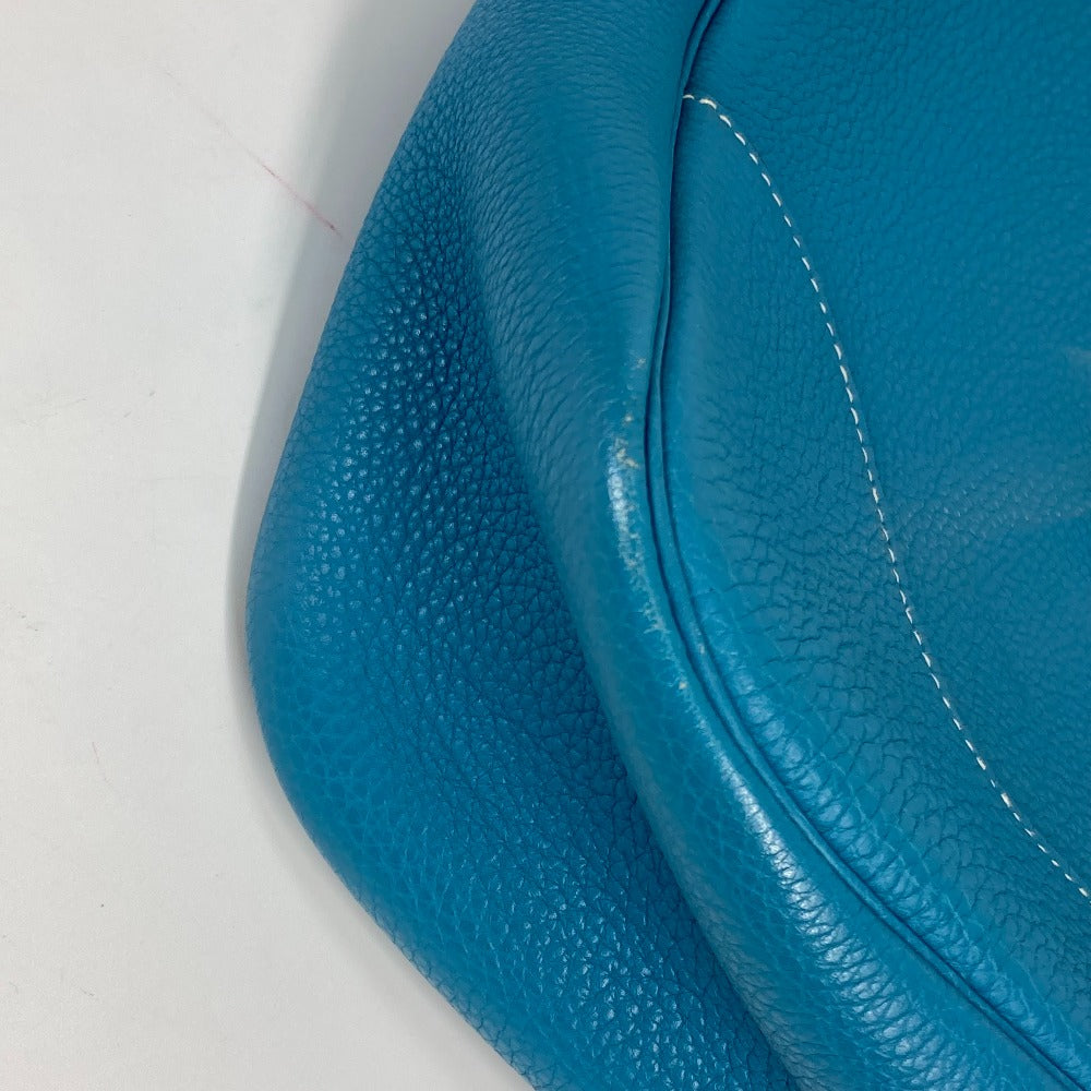HERMES Shoulder Bag Togo blue Trim 31 Women Used Authentic