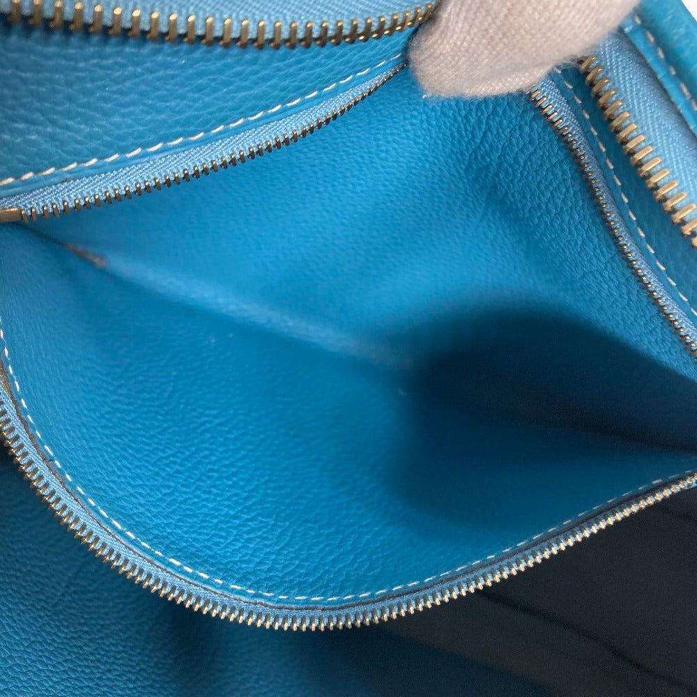 HERMES Shoulder Bag Togo blue Trim 31 Women Used Authentic