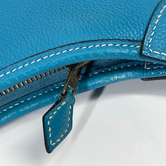 HERMES Shoulder Bag Togo blue Trim 31 Women Used Authentic