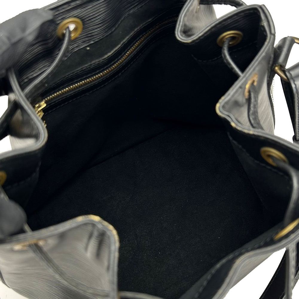 LOUIS VUITTON Shoulder Bag M59012 Epi Leather Noir Petit Noe Women Used Authentic