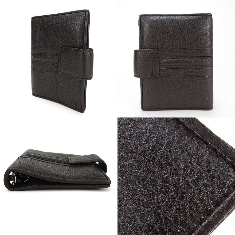 GUCCI System organizer 245821 leather Dark brown mens(Unisex) Used Authentic