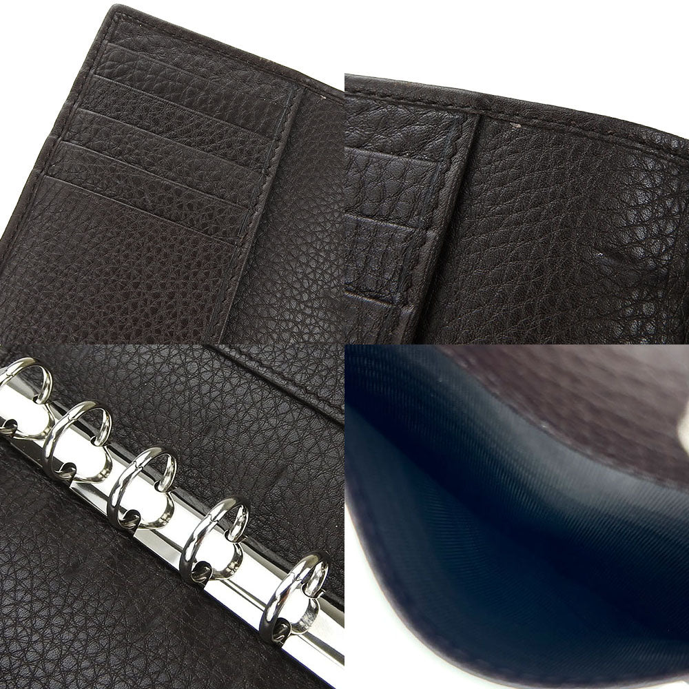 GUCCI System organizer 245821 leather Dark brown mens(Unisex) Used Authentic