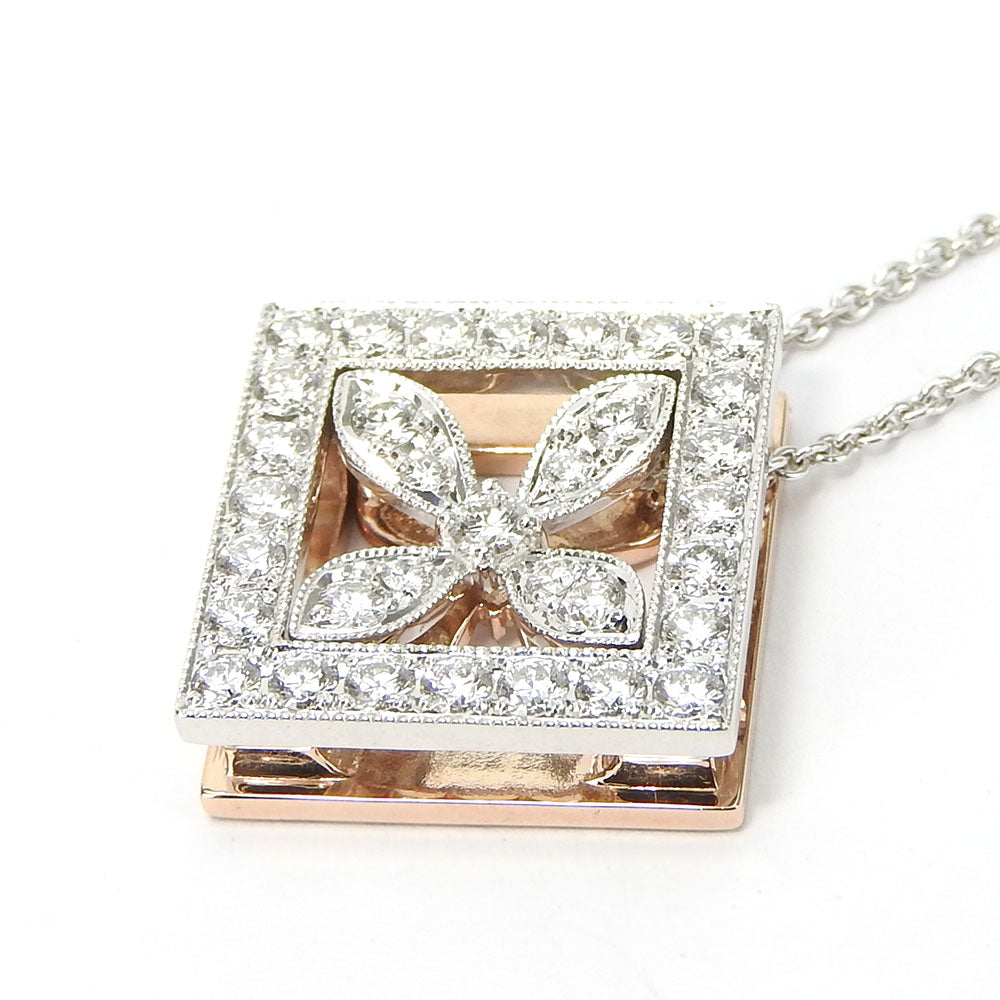 MIKIMOTO Necklace K18 White Gold, K18 Pink Gold White gold Women Used Authentic