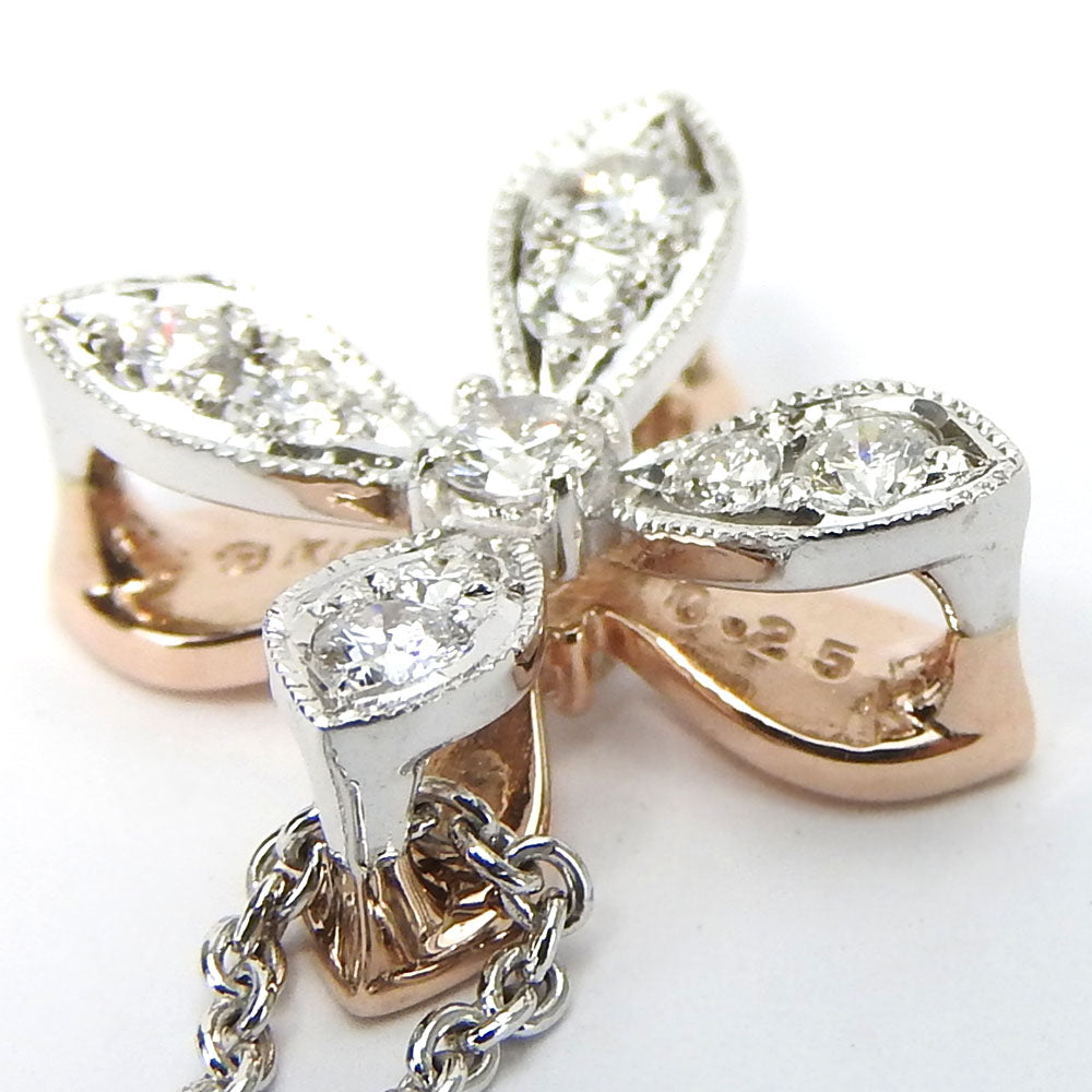 MIKIMOTO Necklace K18 White Gold, K18 Pink Gold White gold Women Used Authentic