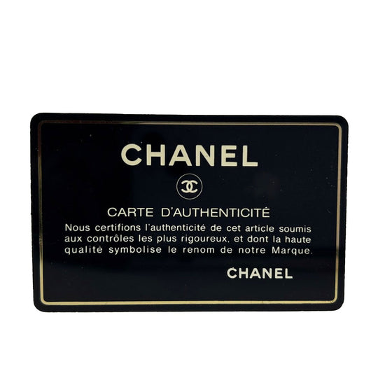 CHANEL Tri-fold wallet Caviar skin black Women Used Authentic