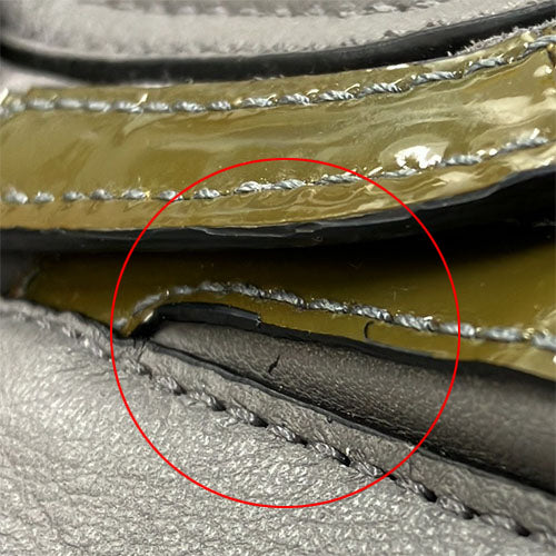 COACH Tote Bag 18303 Leather, Patent Leather gray Women Used Authentic