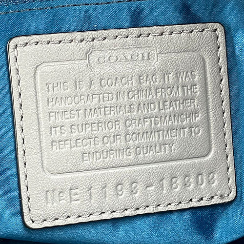 COACH Tote Bag 18303 Leather, Patent Leather gray Women Used Authentic