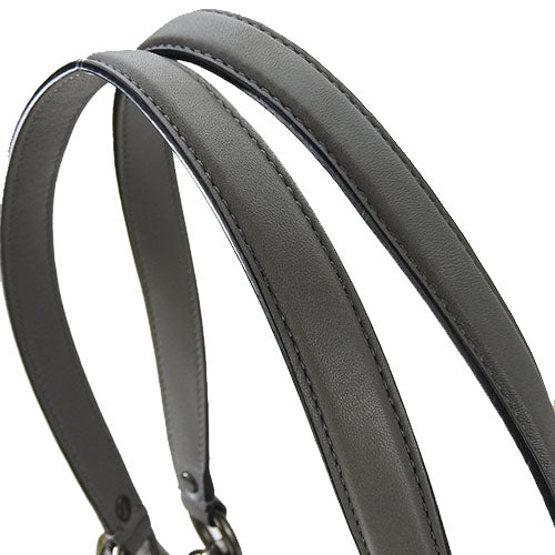 COACH Tote Bag 18303 Leather, Patent Leather gray Women Used Authentic