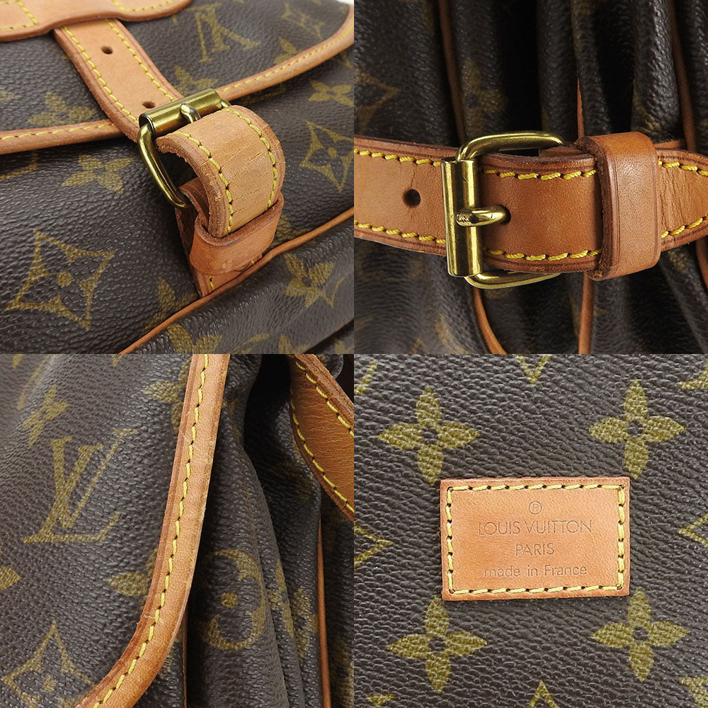 LOUIS VUITTON Shoulder Bag M42256 Monogram Brown Saumur 30 mens(Unisex) Used Authentic