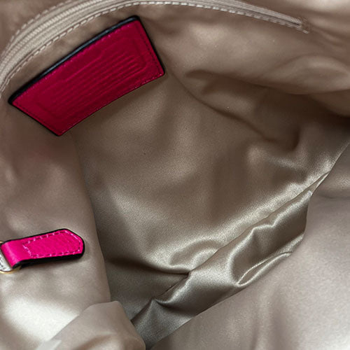 COACH Tote Bag 26282 Canvas, Leather pink Women Used Authentic