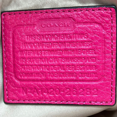 COACH Tote Bag 26282 Canvas, Leather pink Women Used Authentic