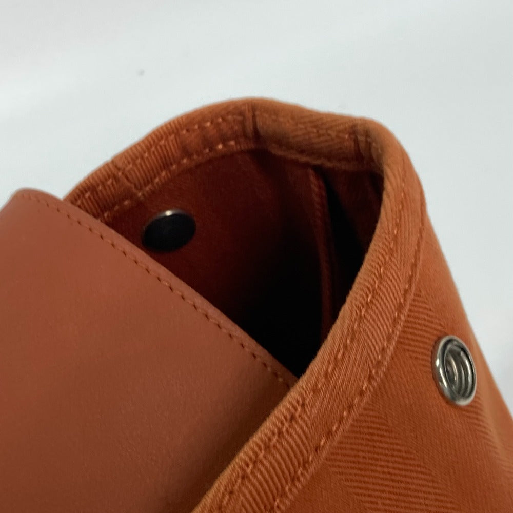 HERMES Tote Bag Canvas / Leather Orange bag handbag Valparaiso MM Women Used Authentic