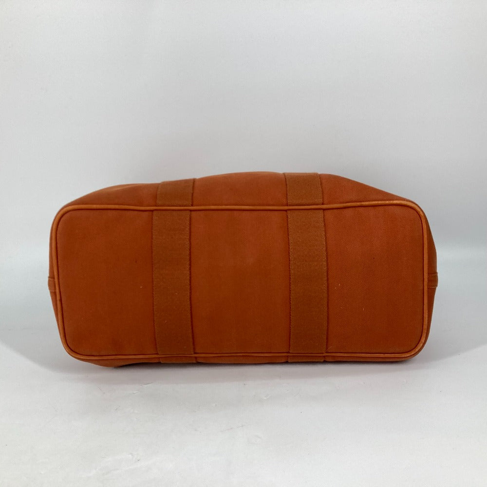 HERMES Tote Bag Canvas / Leather Orange bag handbag Valparaiso MM Women Used Authentic