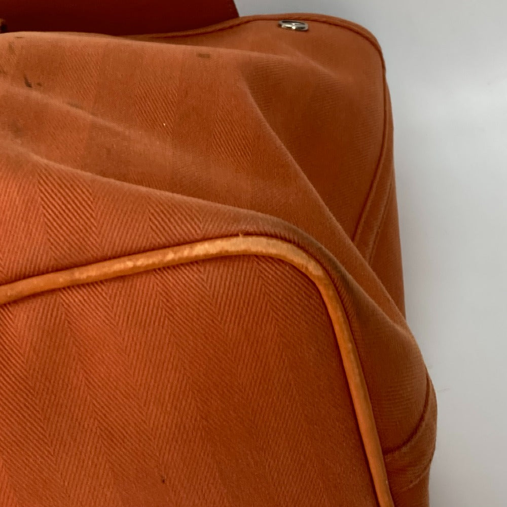 HERMES Tote Bag Canvas / Leather Orange bag handbag Valparaiso MM Women Used Authentic