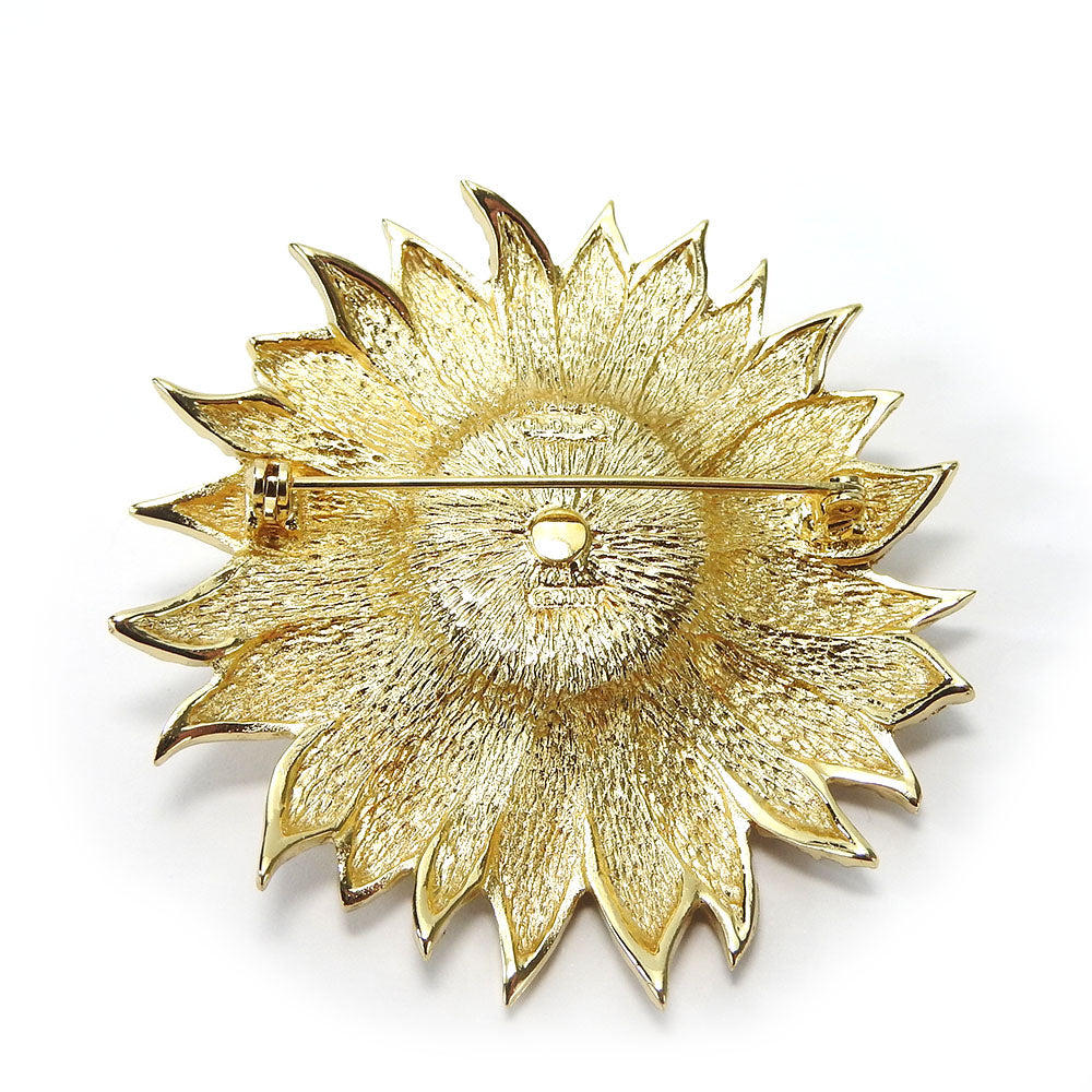 Christian Dior Brooch metal gold Women Used Authentic