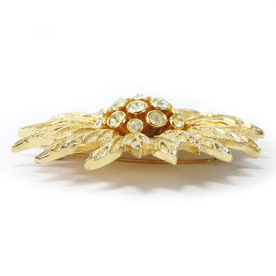 Christian Dior Brooch metal gold Women Used Authentic