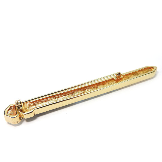 Christian Dior Brooch metal gold Women Used Authentic