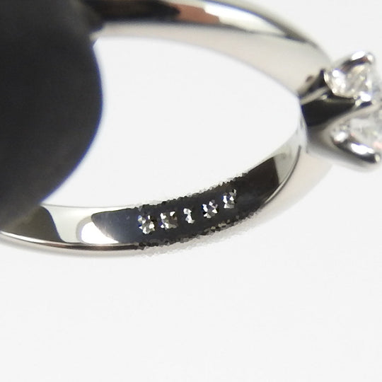MIKIMOTO Ring Pt950Platinum, Diamond Platinum Women Used Authentic