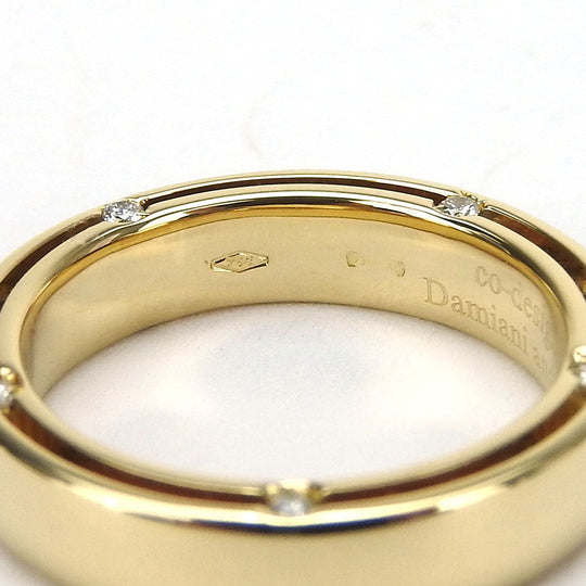 Damiani Ring K18 Yellow Gold, Diamond gold D side Women Used Authentic