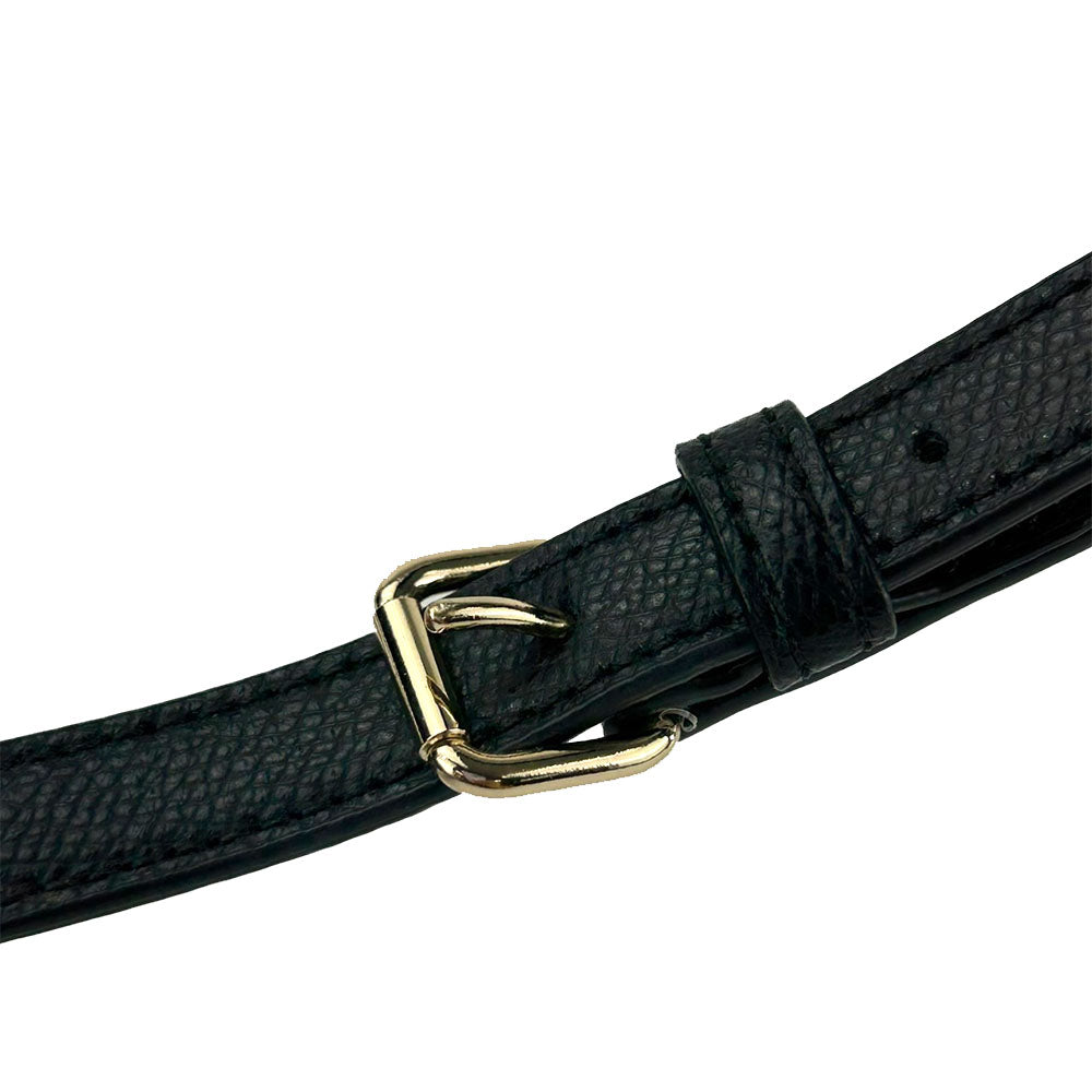 COACH Handbag F34605 PVC, Leather black Signature Women Used Authentic