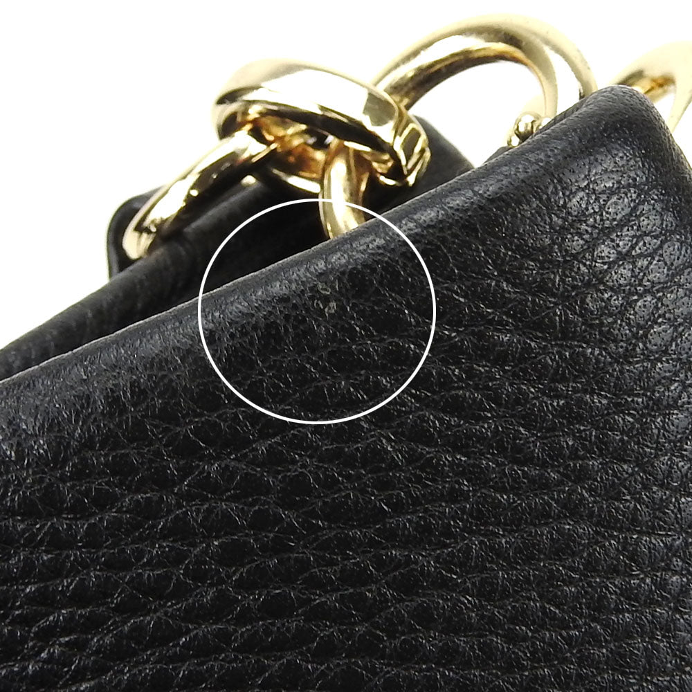 COACH Tote Bag F35723 leather black Women Used Authentic