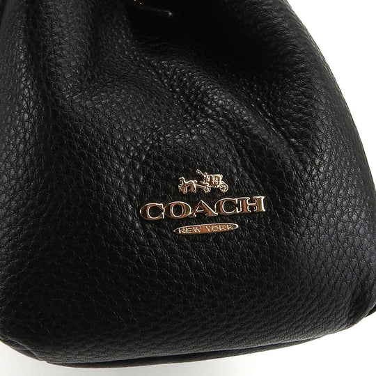COACH Tote Bag F35723 leather black Women Used Authentic
