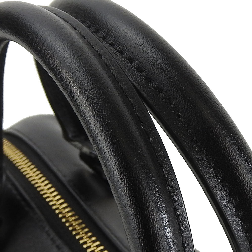 COACH Handbag F58312 Leather, PVC black Signature Mini Bennett Satchel Women Used Authentic