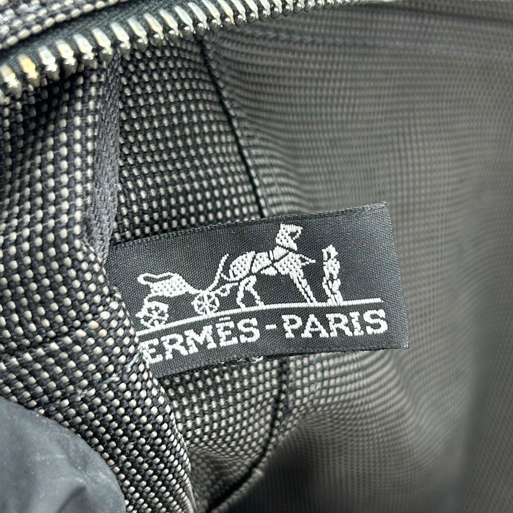 HERMES Tote Bag canvas gray Her Line Tote MM unisex(Unisex) Used Authentic