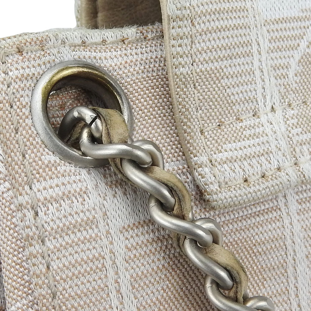 CHANEL Shoulder Bag Nylon beige New travel line Women Used Authentic