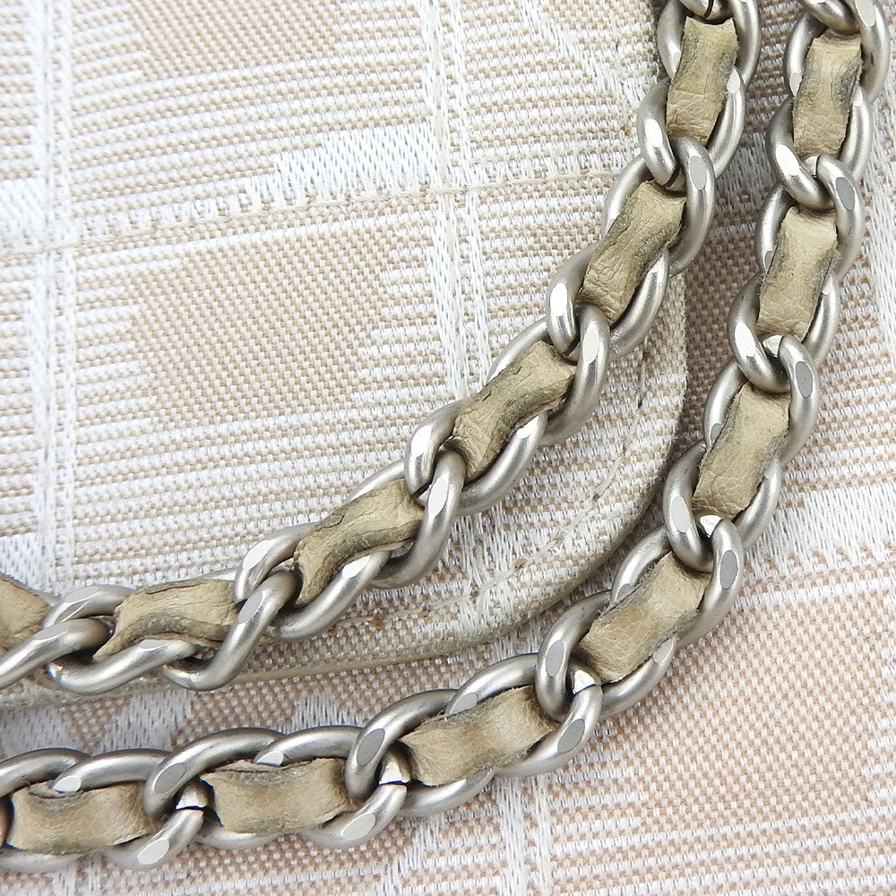 CHANEL Shoulder Bag Nylon beige New travel line Women Used Authentic