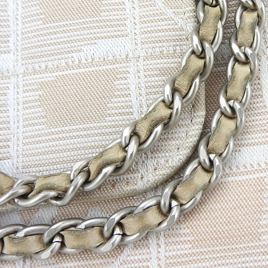 CHANEL Shoulder Bag Nylon beige New travel line Women Used Authentic