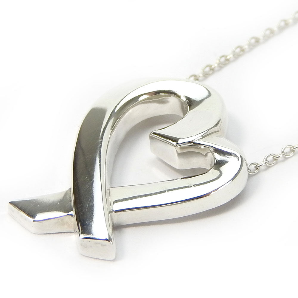 TIFFANY&Co. Necklace Silver925 Silver Loving heart Women Used Authentic